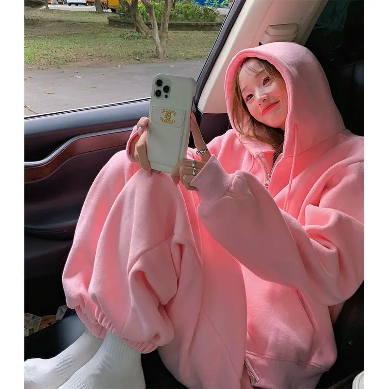 Women Two Piece Sets Tracksuit 2023 Autumn Casual Solid Long Sleeve Hoodie Sweatshirts Female Fashion Zipper Trouser Suits T539
Women Two Piece Sets Tracksuit 2023 Autumn Casual Solid Long Sleeve Hoodie Sweatshirts Female Fashion Zipper Trouser Suits T539