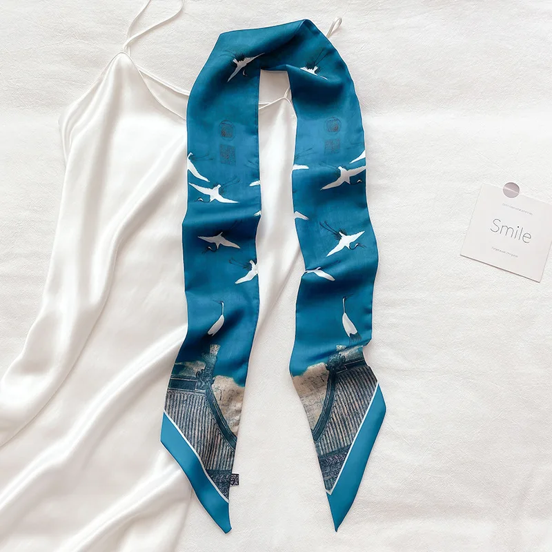 New Retro Trend Chinese Style Long Silk Scarf Women Spring Multifunctional Decorative Scarf Headband Tie Wrist Strap Bag Belt
New Retro Trend Chinese Style Long Silk Scarf Women Spring Multifunctional Decorative Scarf Headband Tie Wrist Strap Bag Belt