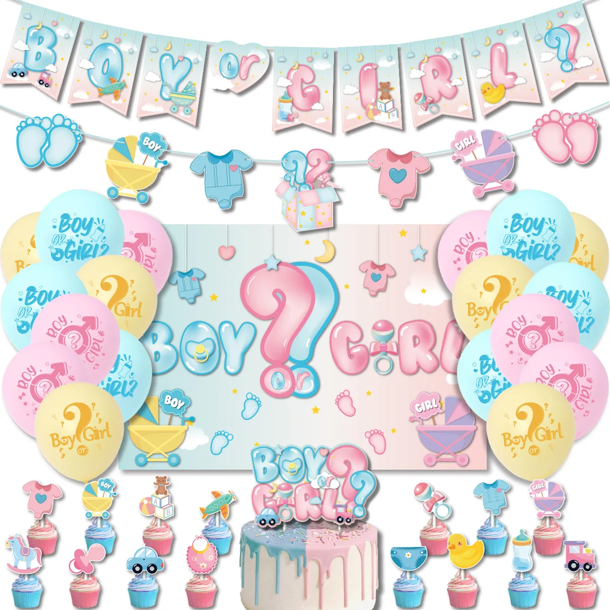 Gender Reveal Baby Full Moon Children's Day School Graduation Party BoyOrGirl Pull Flag Balloons Baby Shower Party Decoration
Gender Reveal Baby Full Moon Children's Day School Graduation Party BoyOrGirl Pull Flag Balloons Baby Shower Party Decoration
