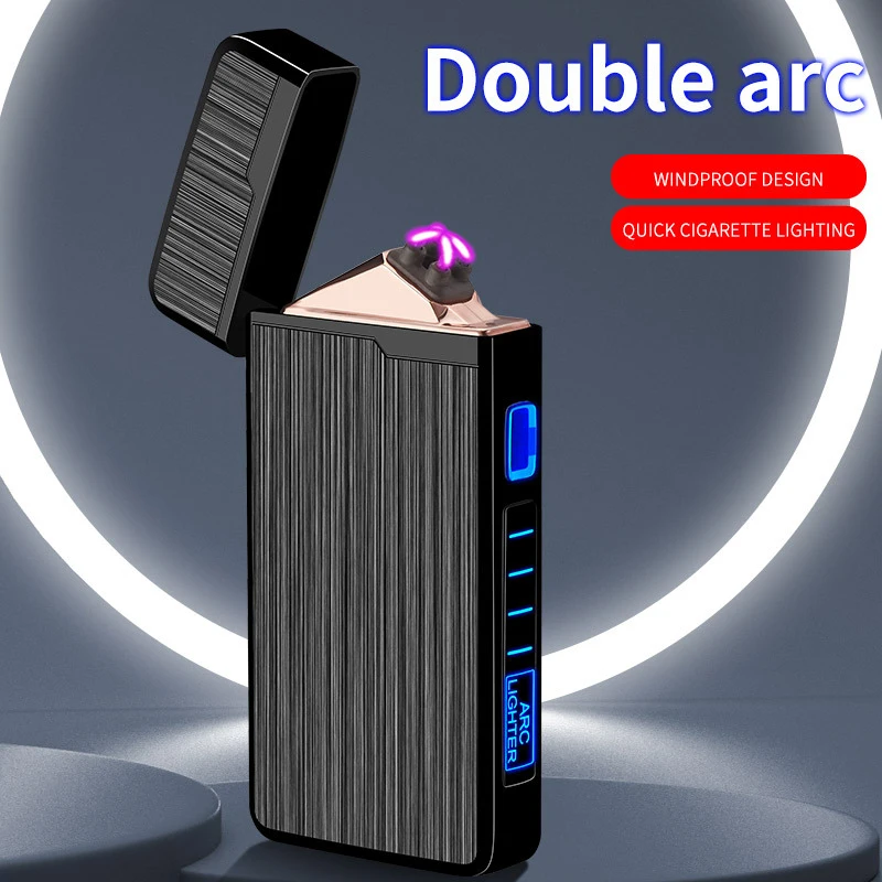 New Electric Lighter Plasma Dual ARC Windproof Flameless Lighter USB Rechargeable Lighter For Gift Touch Sensor Lighter
New Electric Lighter Plasma Dual ARC Windproof Flameless Lighter USB Rechargeable Lighter For Gift Touch Sensor Lighter