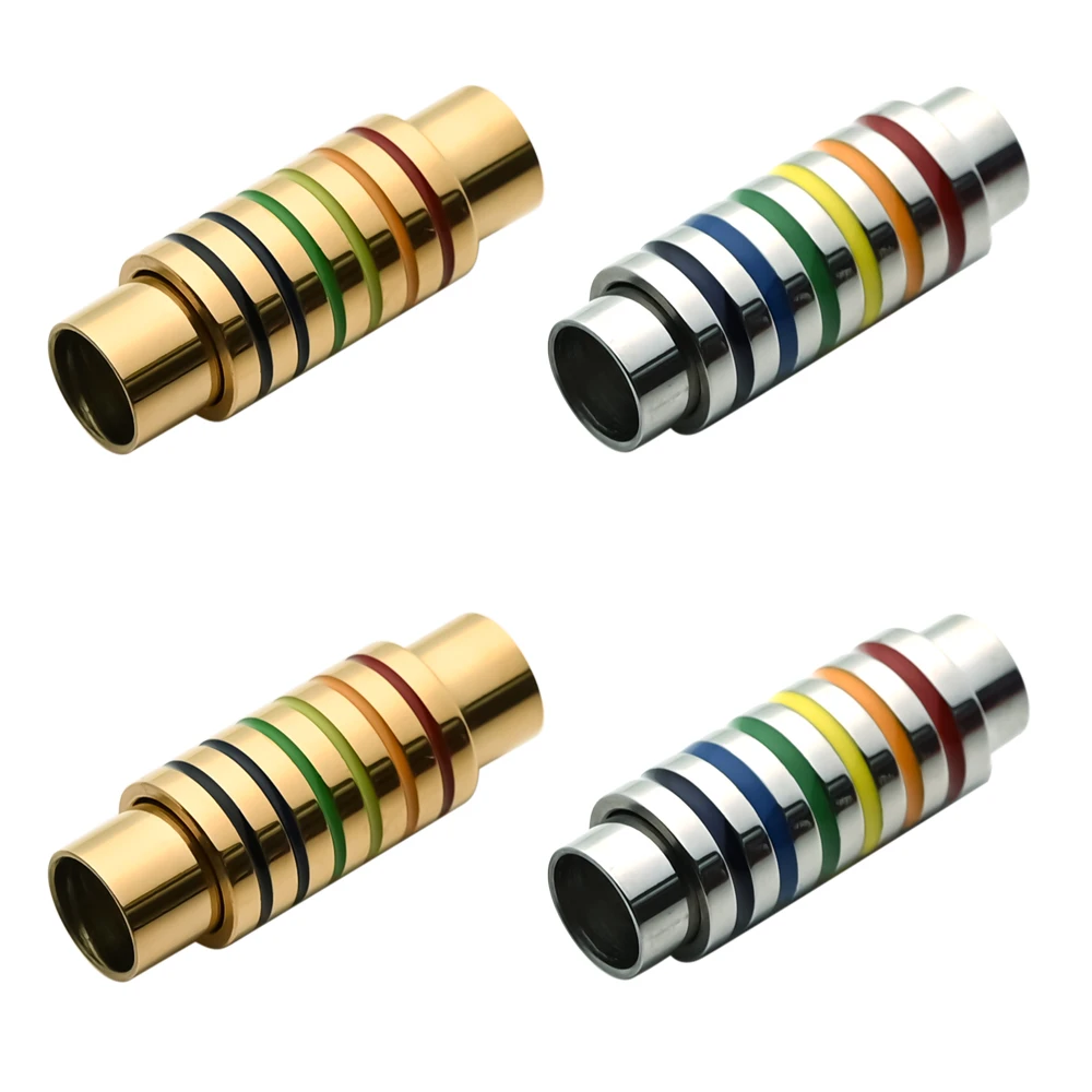 2pcs Stainless Steel 6mm Hole Rainbow Magnetic Clasps For Bracelet Connectors Fit Leather Bracelet Jewelry Marking Supplies
2pcs Stainless Steel 6mm Hole Rainbow Magnetic Clasps For Bracelet Connectors Fit Leather Bracelet Jewelry Marking Supplies