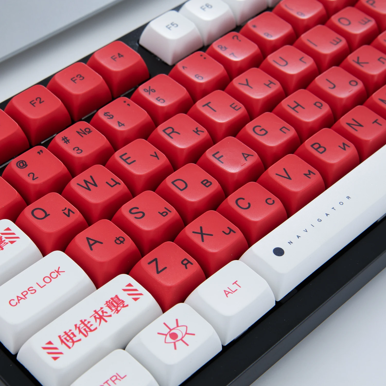 

MAIMOOO Russian Layout Keycap PBT Keycaps XDA Profile Sublimation For Ikbc Cherry MX 108/104/87/61/96 Keys Mechanical Keyboard