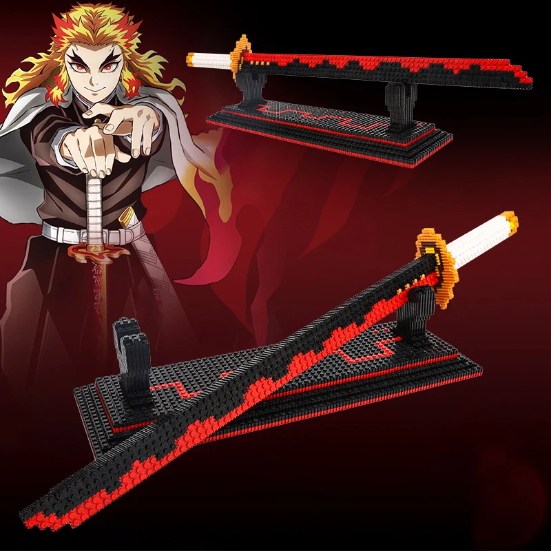 One Piece Roronoa Zoro Sword Model Mini Size Building Blocks Cosplay Simulation Demon Slayer Katana Samurai Knife Weapon Bricks 
One Piece Roronoa Zoro Sword Model Mini Size Building Blocks Cosplay Simulation Demon Slayer Katana Samurai Knife Weapon Bricks