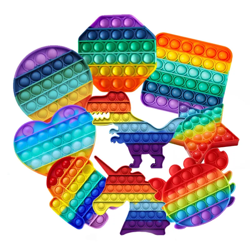 Радужные силиконовые игрушки-антистресс, сенсорные игрушки для снятия стресса, Ручные игры, простые затемнения, интерактивная игрушка для ...
Радужные силиконовые игрушки-антистресс, сенсорные игрушки для снятия стресса, Ручные игры, простые затемнения, интерактивная игрушка для ...