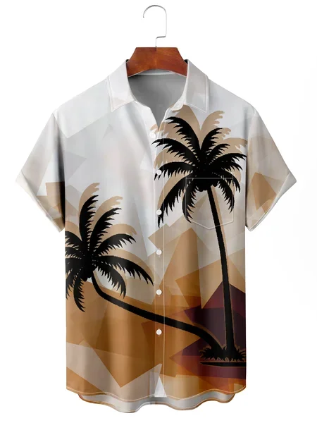 Men's Art Botanical Coconut Tree Print Moisture Wicking Fabric Fashion Lapel Short Sleeve Shirts, Khaki, Men's Floral shirt
Men's Art Botanical Coconut Tree Print Moisture Wicking Fabric Fashion Lapel Short Sleeve Shirts, Khaki, Men's Floral shirt