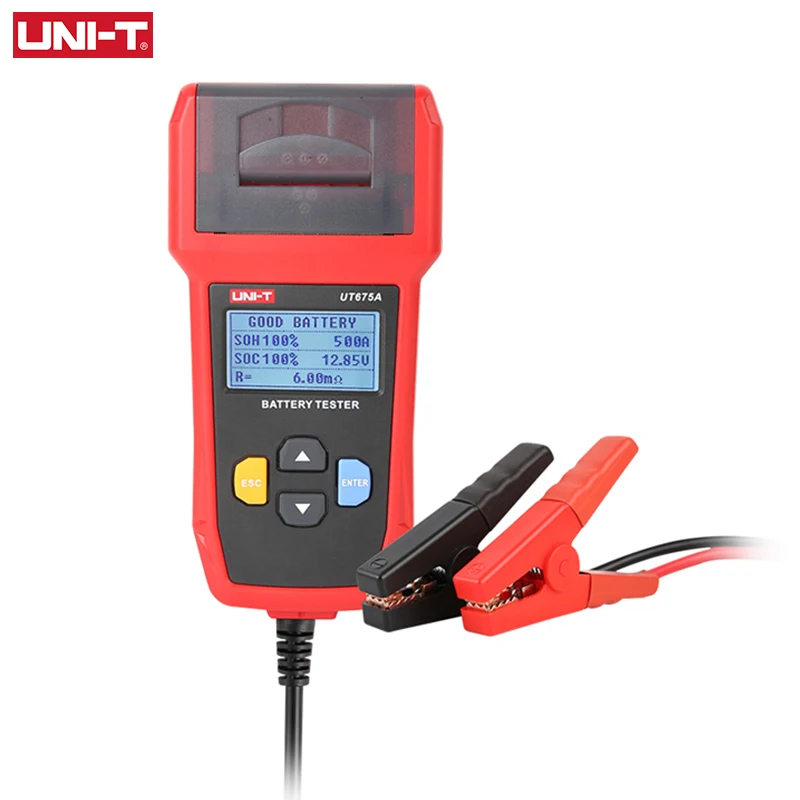 UNI-T 12V 24V Car Battery Tester UT673A UT675A Capacity Load Tester Charging Test Vehicle Cranking System Test Print Data Online
UNI-T 12V 24V Car Battery Tester UT673A UT675A Capacity Load Tester Charging Test Vehicle Cranking System Test Print Data Online