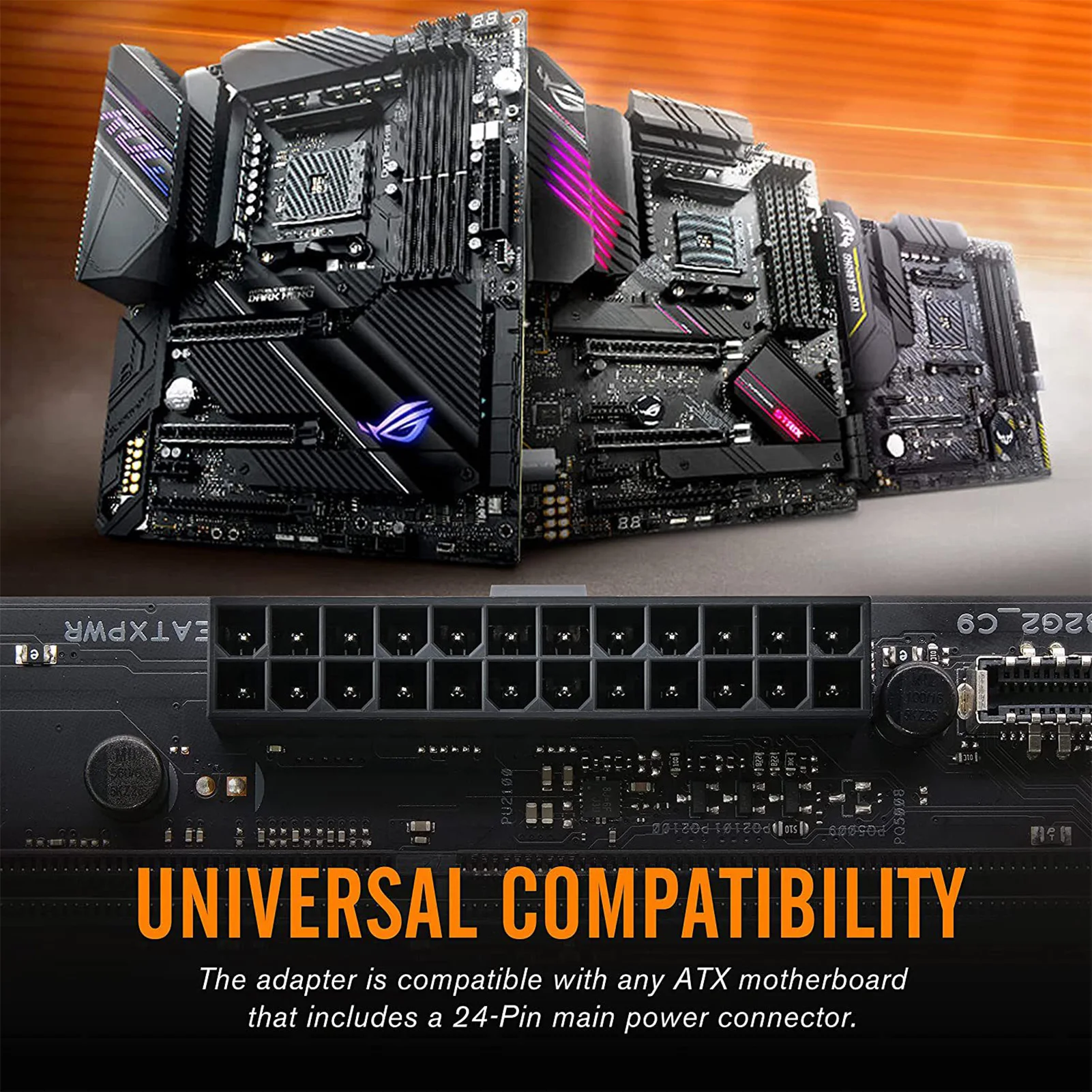 ATX 24 Pin to 90 Degree Power Plug Adapter Mainboard Motherboard Power Supply Cable Connectors Modular DIY Mounting Accessessory
ATX 24 Pin to 90 Degree Power Plug Adapter Mainboard Motherboard Power Supply Cable Connectors Modular DIY Mounting Accessessory
