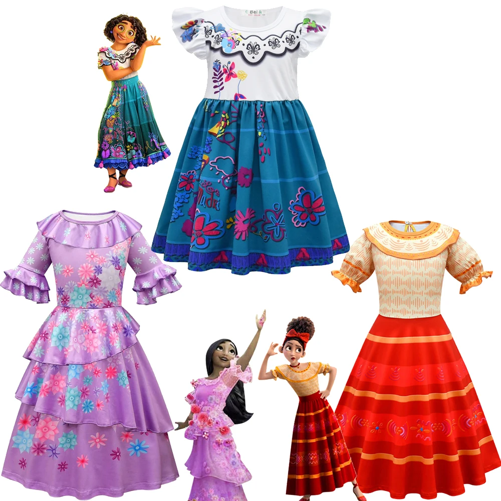 Kids Girls ENcantoING Dress Mirabel Cosplay Princess Dresses Short Sleeve Cartoon Clothing Baby Children Party Birthday Outfits
Kids Girls ENcantoING Dress Mirabel Cosplay Princess Dresses Short Sleeve Cartoon Clothing Baby Children Party Birthday Outfits