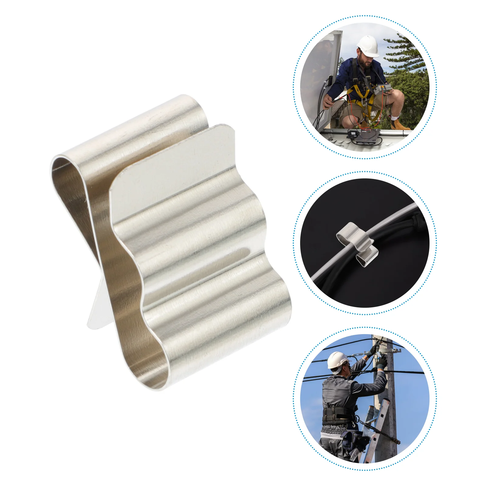 50 Pcs Photovoltaic Cable Clamp Portable Clothes Rack Insulating Mat 301 Stainless Steel Multi Purpose Hanger
50 Pcs Photovoltaic Cable Clamp Portable Clothes Rack Insulating Mat 301 Stainless Steel Multi Purpose Hanger