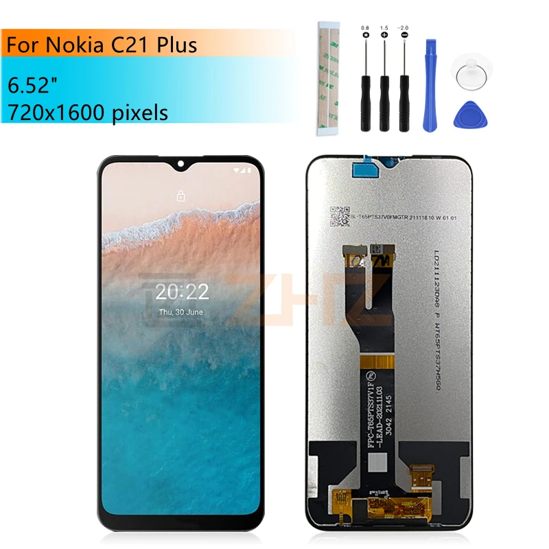 ЖК-дисплей для Nokia C21 Plus с сенсорным экраном и дигитайзером в сборе, дисплей с рамкой, запасные части 6,52 дюйма
ЖК-дисплей для Nokia C21 Plus с сенсорным экраном и дигитайзером в сборе, дисплей с рамкой, запасные части 6,52 дюйма