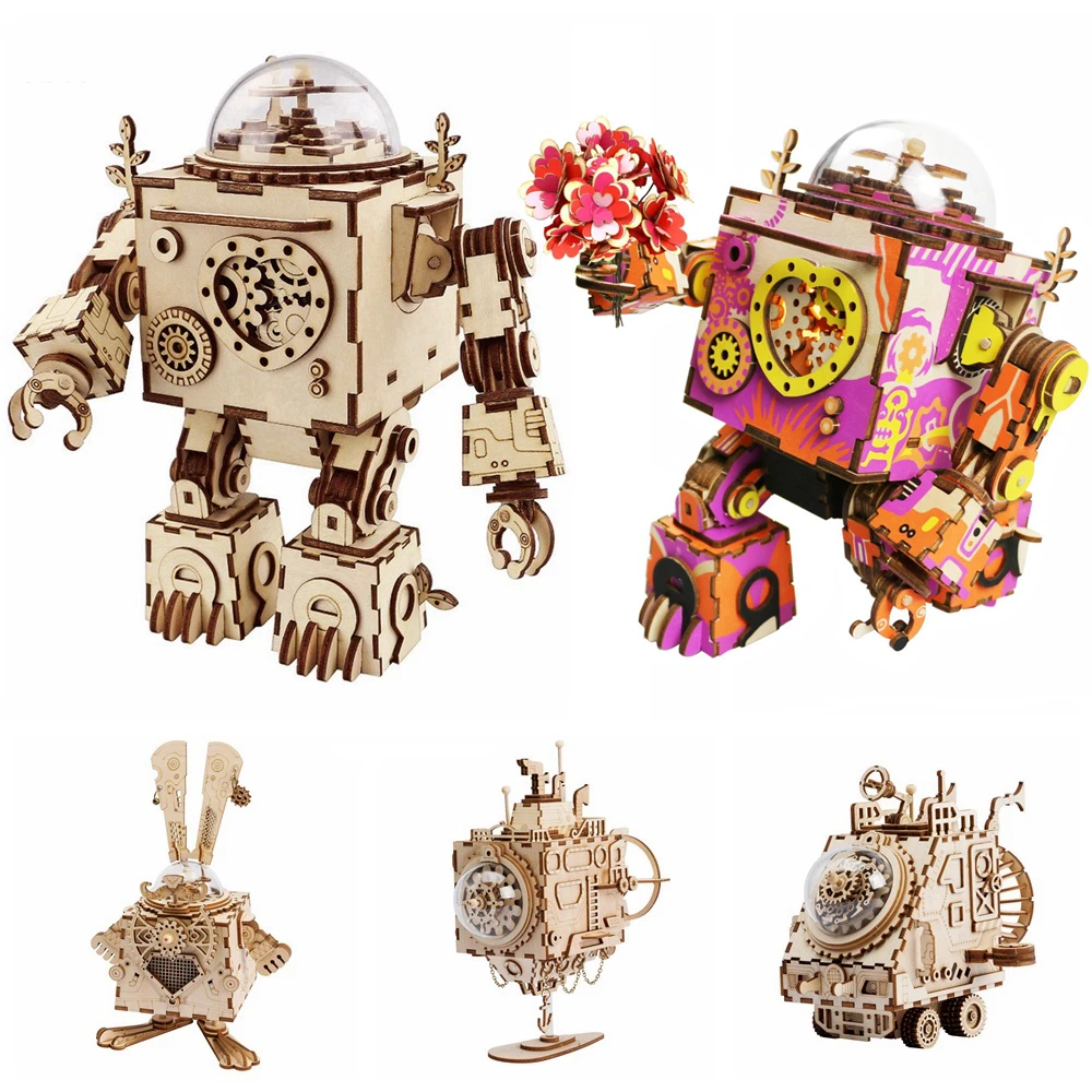 Robotime 5 Kinds Fan Rotatable Wooden DIY Steampunk Model Building Kits Assembly Toy Gift for Children Adult AM601 Dropshipping
Robotime 5 Kinds Fan Rotatable Wooden DIY Steampunk Model Building Kits Assembly Toy Gift for Children Adult AM601 Dropshipping