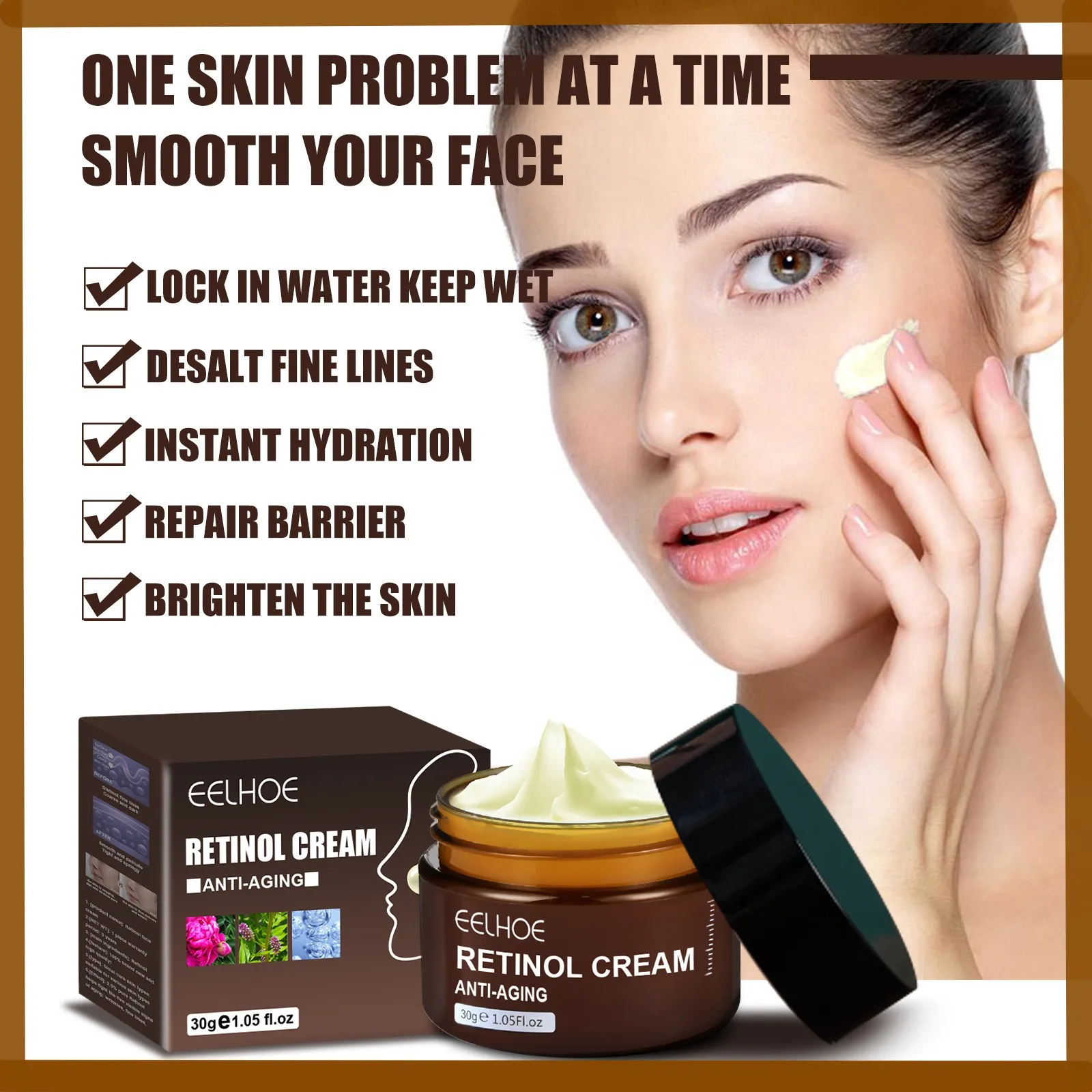 Retinol Anti-aging Whitening For Dark Skin Hyaluronic Acid Moisturizing Cream Korean Skin Care Products Face Creams For Women
Retinol Anti-aging Whitening For Dark Skin Hyaluronic Acid Moisturizing Cream Korean Skin Care Products Face Creams For Women