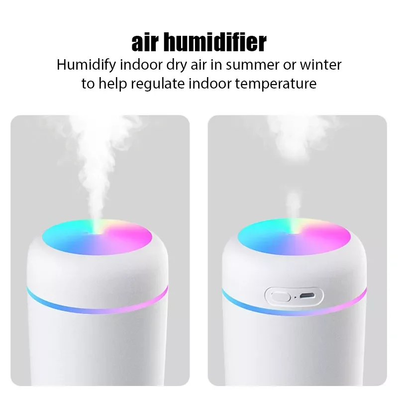 Portable Air Humidifier Mini Aroma Oil Diffuser USB Cool Mist Sprayer with Colorful Soft Night Light for Home Car 300ml Purifier
Portable Air Humidifier Mini Aroma Oil Diffuser USB Cool Mist Sprayer with Colorful Soft Night Light for Home Car 300ml Purifier