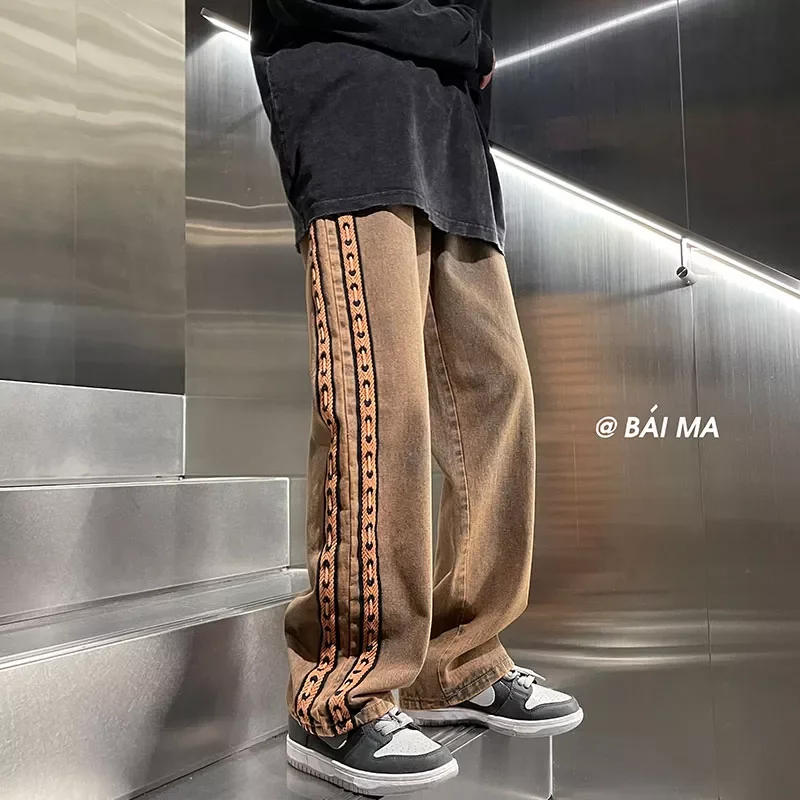 Free shipping Drawstring Striped Knitted Pants Men Hip Hop Pants Fashion Patckwork Casual Streetwear Pants Male Straight Loose T
Free shipping Drawstring Striped Knitted Pants Men Hip Hop Pants Fashion Patckwork Casual Streetwear Pants Male Straight Loose T