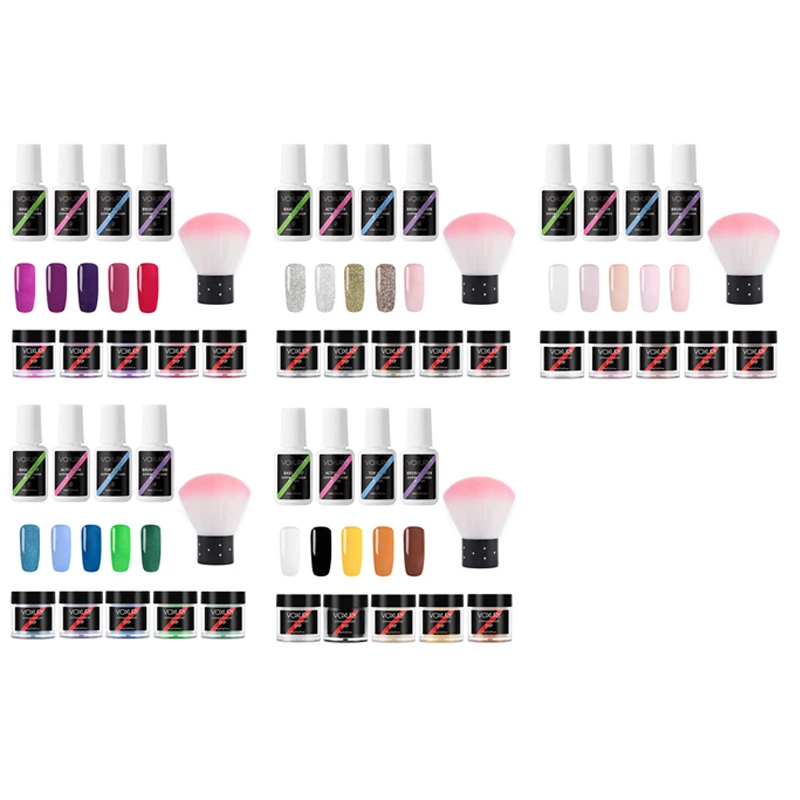 Voxury 1 Set / 10 Pieces Dipping Powder Set Nail Polish Polishing Powder DIY Glitter Holographic Powder Manicure
Voxury 1 Set / 10 Pieces Dipping Powder Set Nail Polish Polishing Powder DIY Glitter Holographic Powder Manicure