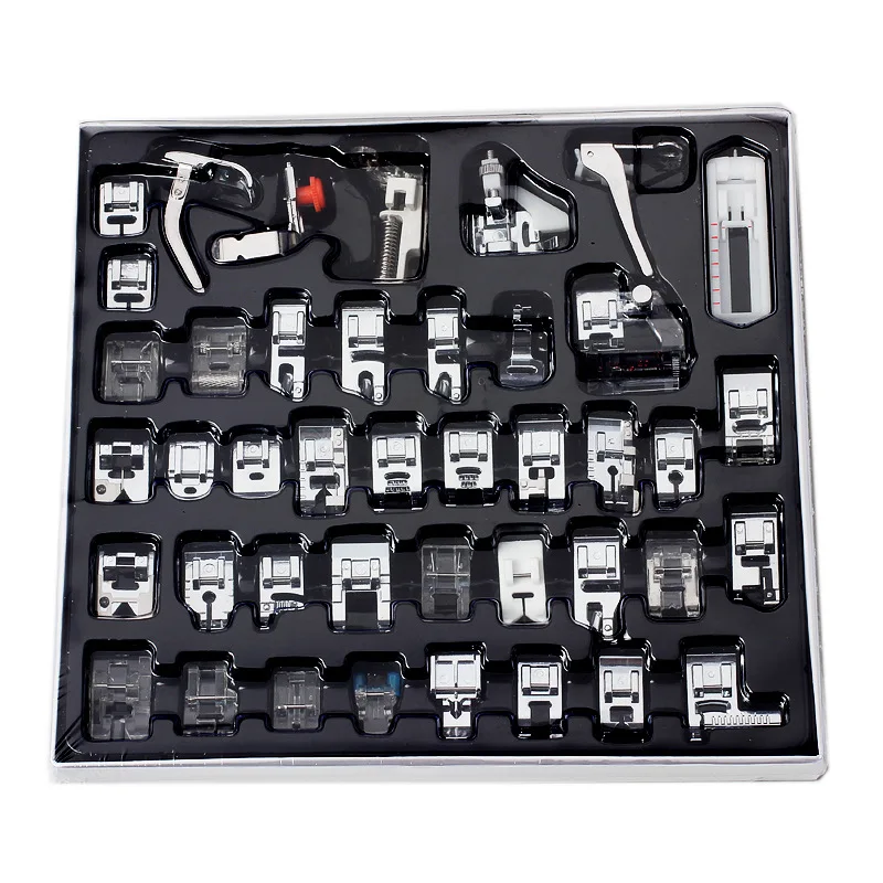42Pcs Sewing Machine Accessories Knitting Blind Stitch Darning Presser Foot Feet with Box Multi-function Sewing Machines Tools
42Pcs Sewing Machine Accessories Knitting Blind Stitch Darning Presser Foot Feet with Box Multi-function Sewing Machines Tools