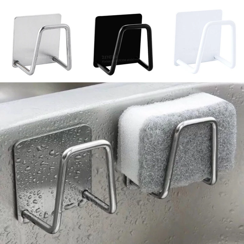 Kitchen Sponge Holder Stainless Steel Sponges Rack Self Adhesive Wall Hook Sink Sponge Drain Drying Rack Kitchen Sink Organizer
Kitchen Sponge Holder Stainless Steel Sponges Rack Self Adhesive Wall Hook Sink Sponge Drain Drying Rack Kitchen Sink Organizer