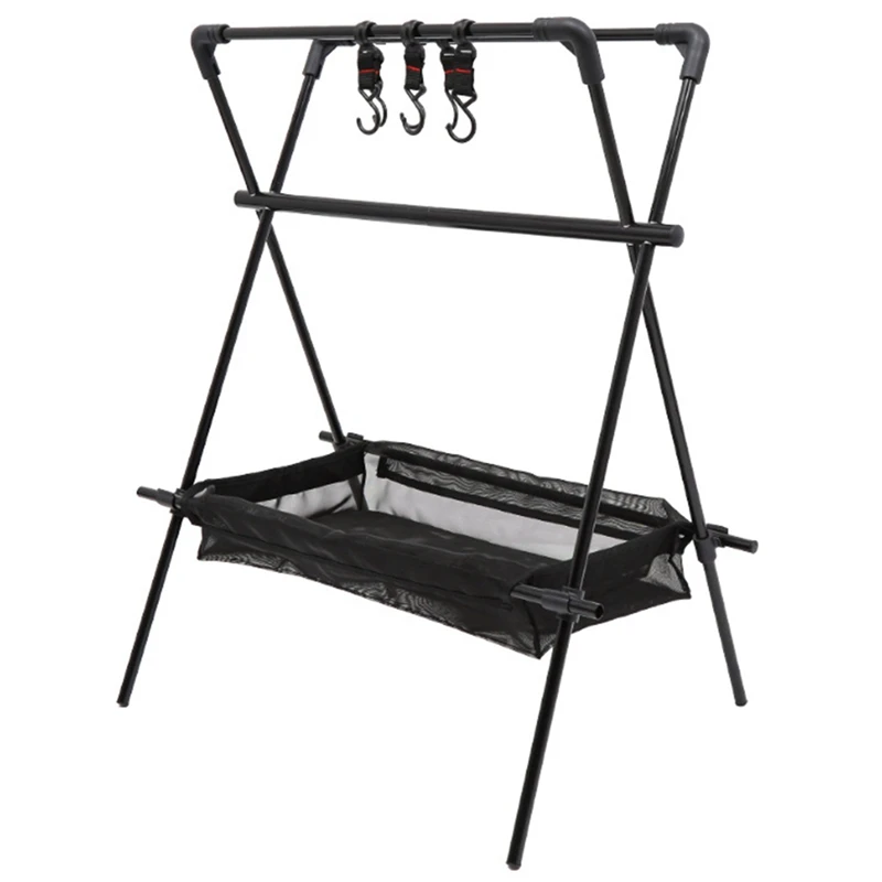 Outdoor Portable Folding Camping Triple-cornered Storage Rack Picnic Pot Rack Storage Rack Light Rack with Storage Mesh
Outdoor Portable Folding Camping Triple-cornered Storage Rack Picnic Pot Rack Storage Rack Light Rack with Storage Mesh