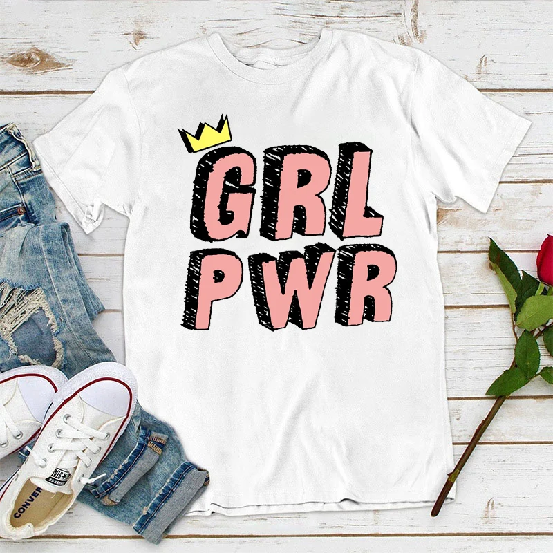 Harajuku Street Style Vintage Clothes Girl Power Printing T Shirt Creatives Punk Short Sleeve Women'S Tshirts Ladies Ropa Mujer
Harajuku Street Style Vintage Clothes Girl Power Printing T Shirt Creatives Punk Short Sleeve Women'S Tshirts Ladies Ropa Mujer