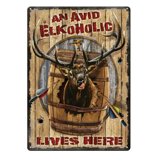 Оловянный знак River's Edge Products, Avid Elkoholic живет здесь, устойчив к атмосферным воздействиям, 8x12 дюймов
Оловянный знак River's Edge Products, Avid Elkoholic живет здесь, устойчив к атмосферным воздействиям, 8x12 дюймов