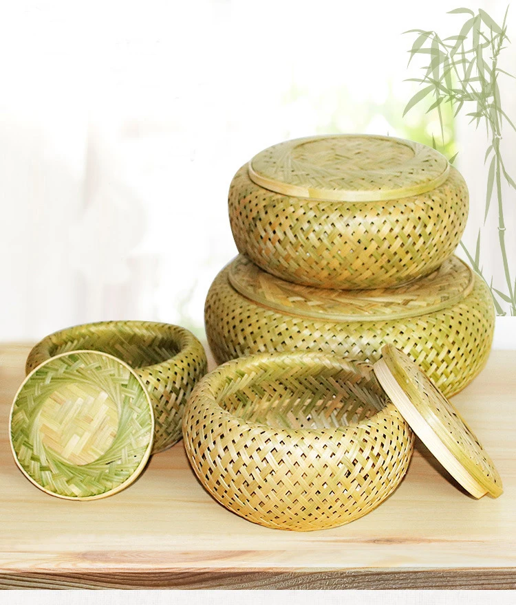 1PC Bamboo Woven Food Container Basket Mini Snack Candy Container Tea Loose Storage Jar Portable Food Basket Round Bamboo Woven
1PC Bamboo Woven Food Container Basket Mini Snack Candy Container Tea Loose Storage Jar Portable Food Basket Round Bamboo Woven