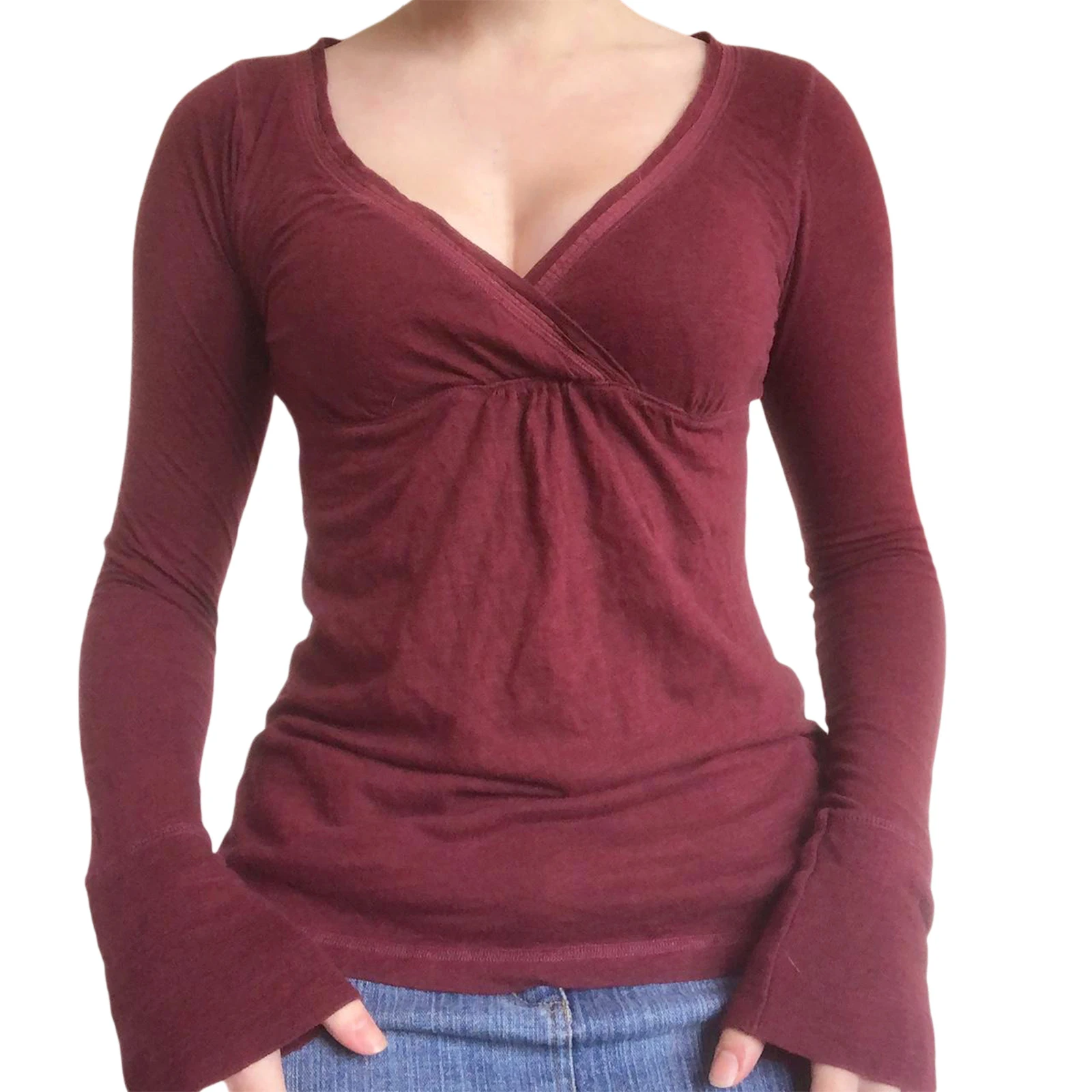 Women Y2k Fairy Red Long Sleeve T-shirt Solid Casual Slim Fit Tee Shirts Ladies Crop Tops Aesthetic Autumn Female Clothes
Women Y2k Fairy Red Long Sleeve T-shirt Solid Casual Slim Fit Tee Shirts Ladies Crop Tops Aesthetic Autumn Female Clothes