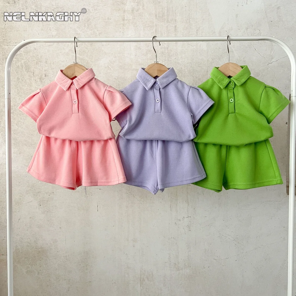 Cute Comfy 100% Cotton Toddler Clothes Set - Solid Color Turn-Down Collar Polo-Shirt+Shorts for Kids Children Girls Boys 3M-5Y
Cute Comfy 100% Cotton Toddler Clothes Set - Solid Color Turn-Down Collar Polo-Shirt+Shorts for Kids Children Girls Boys 3M-5Y