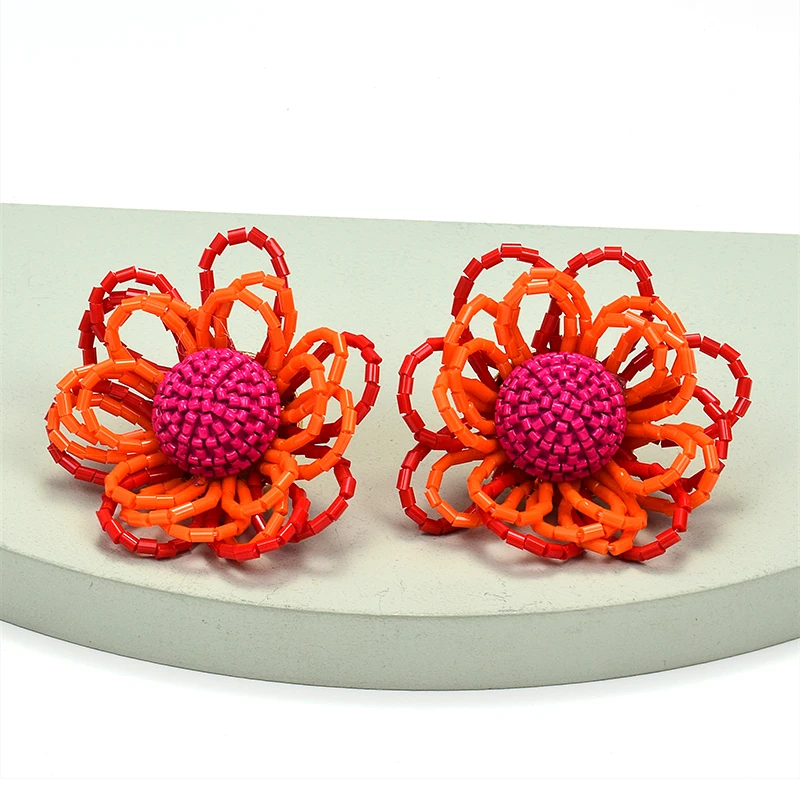 New Bohemian Handmade Beads Flower Earrings High-Quality Vintage Cute Jewelry Accessories For Women Wholesale
New Bohemian Handmade Beads Flower Earrings High-Quality Vintage Cute Jewelry Accessories For Women Wholesale