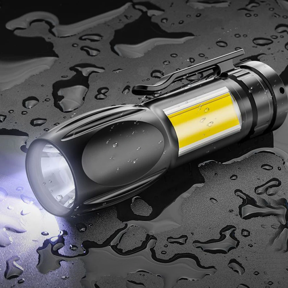 Portable LED COB Flashlight 200LM Mini Pocket Torch Light 3 Gear USB Rechargeable 400mAh Battery for Outdoor Hiking Emergency
Portable LED COB Flashlight 200LM Mini Pocket Torch Light 3 Gear USB Rechargeable 400mAh Battery for Outdoor Hiking Emergency