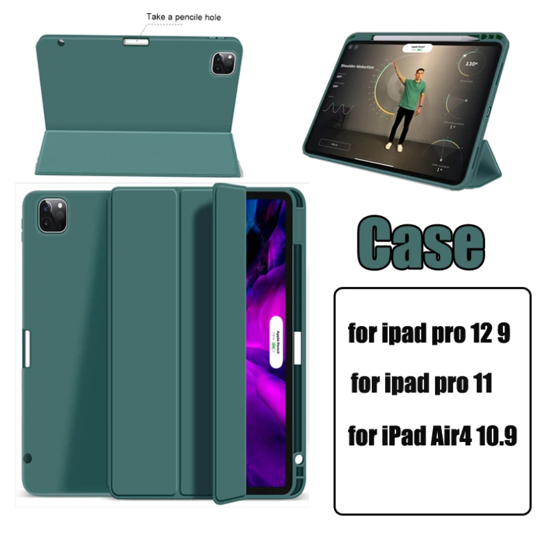 Защитный чехол для Ipad Pro 12,9 (4-й 5-й) 11(2020 2021), задняя крышка с держателем для стилуса, чехол для Ipad Air 4 A2316, чехлы для планшетов
Защитный чехол для Ipad Pro 12,9 (4-й 5-й) 11(2020 2021), задняя крышка с держателем для стилуса, чехол для Ipad Air 4 A2316, чехлы для планшетов