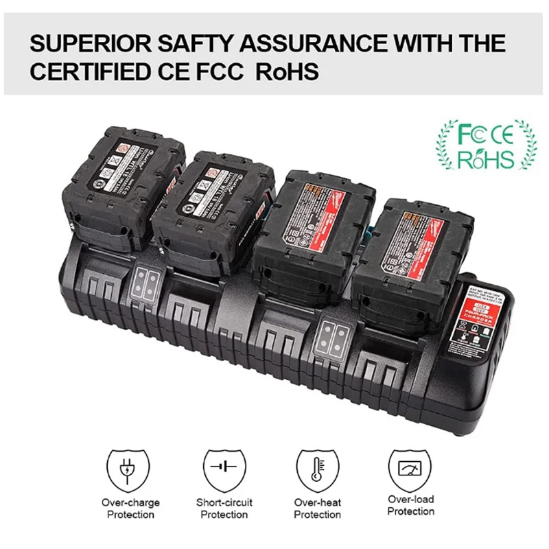 Зарядное устройство для аккумуляторов Milwaukee M18 M14 14,4 в 18 в N14 N18, зарядное устройство для литий-ионных аккумуляторов для Milwaukee M18 48-11-1815 48-11-1828 110-240 В
Зарядное устройство для аккумуляторов Milwaukee M18 M14 14,4 в 18 в N14 N18, зарядное устройство для литий-ионных аккумуляторов для Milwaukee M18 48-11-1815 48-11-1828 110-240 В