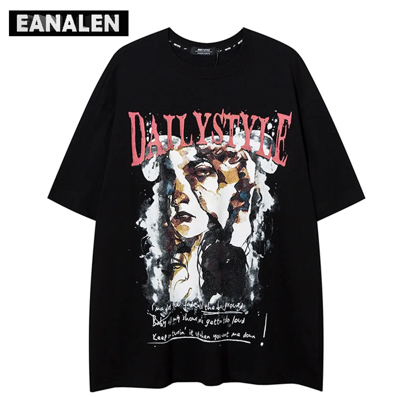 Футболка мужская летняя оверсайз, готика Рок Панк, Рисунок маслом, в стиле ретро, Харадзюку, с коротким рукавом
Футболка мужская летняя оверсайз, готика Рок Панк, Рисунок маслом, в стиле ретро, Харадзюку, с коротким рукавом