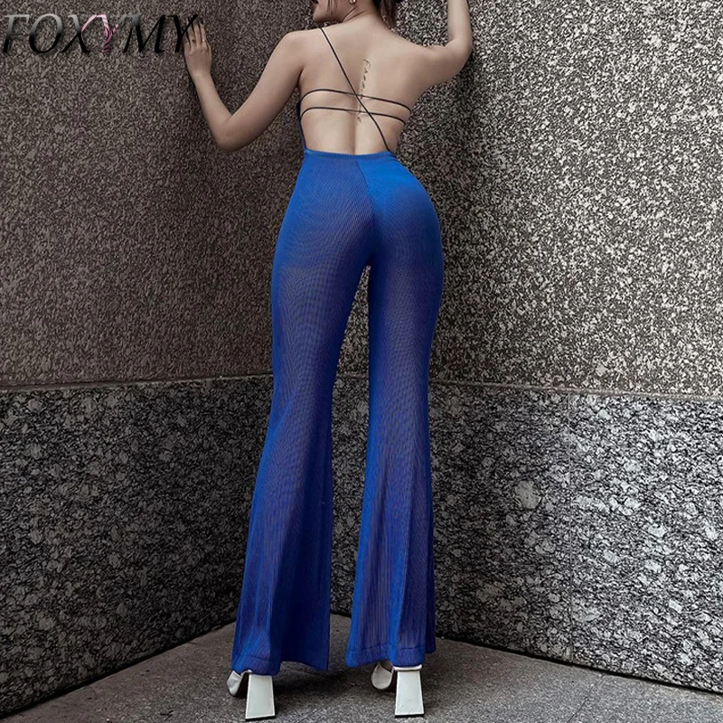 FOXYMY Bandage Sexy Backless Elegant Strapless Jumpsuits Women Club Party Wide Leg Pants Rompers One Shoulder Overalls
FOXYMY Bandage Sexy Backless Elegant Strapless Jumpsuits Women Club Party Wide Leg Pants Rompers One Shoulder Overalls