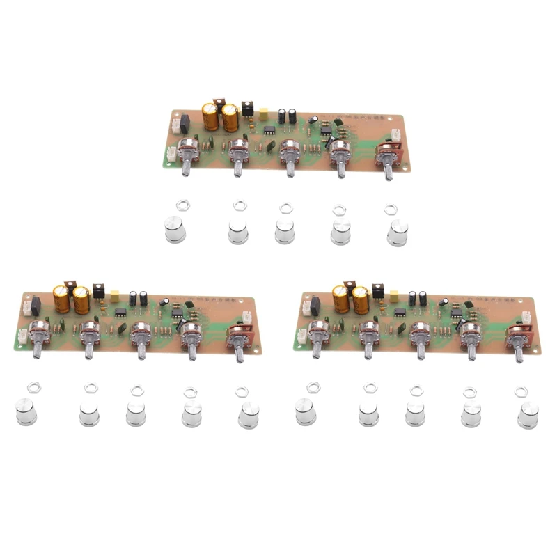 3X 2.0 HIFI AN4558 Audio Preamplifier Bass Midrange Treble Balance Adjustable Preamp Finished Board With Tone Control
3X 2.0 HIFI AN4558 Audio Preamplifier Bass Midrange Treble Balance Adjustable Preamp Finished Board With Tone Control