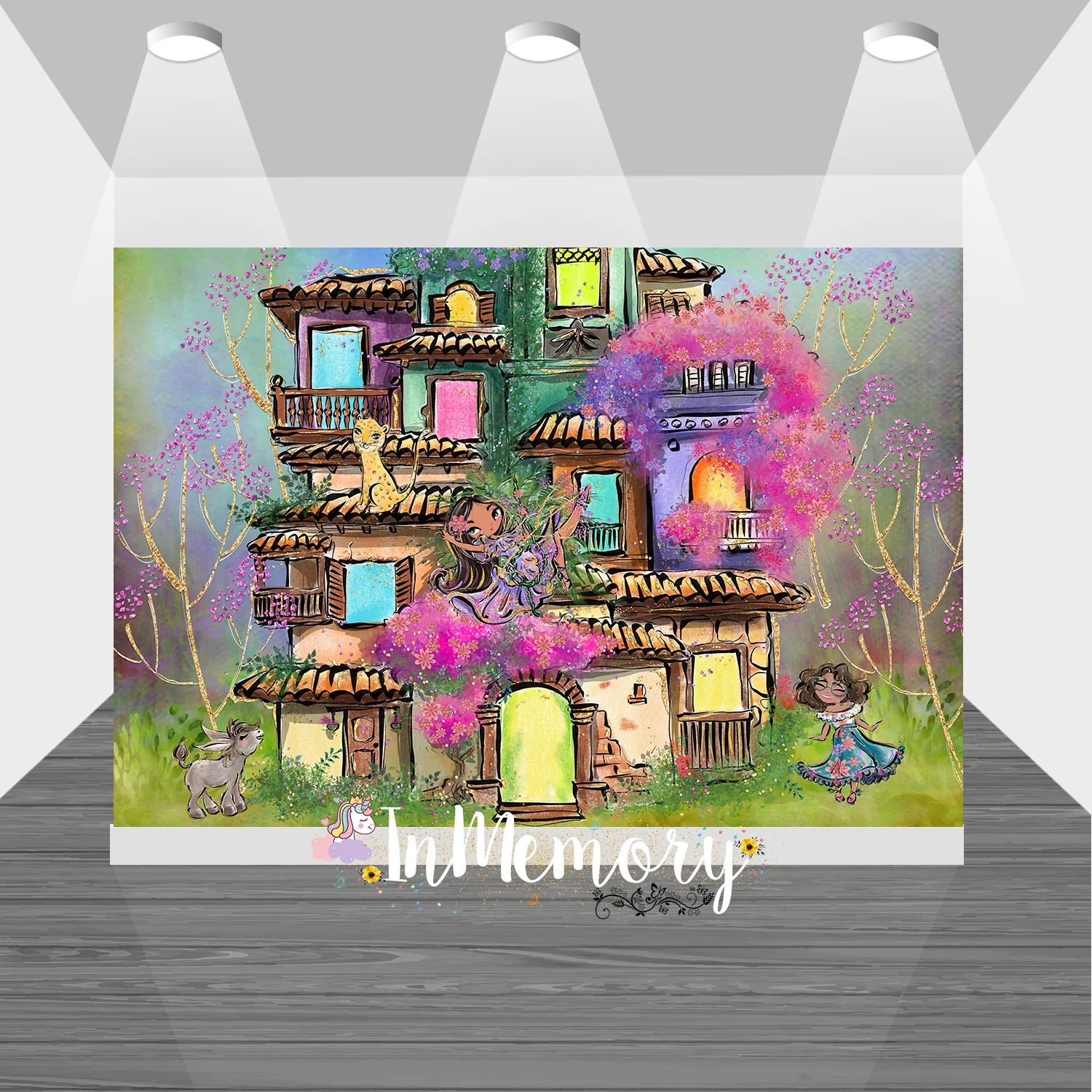 Watercolor Encanto House Princess Girl Birthday Party Photography Backdrops Baby Shower Background for Photo Studio Vinyl
Watercolor Encanto House Princess Girl Birthday Party Photography Backdrops Baby Shower Background for Photo Studio Vinyl