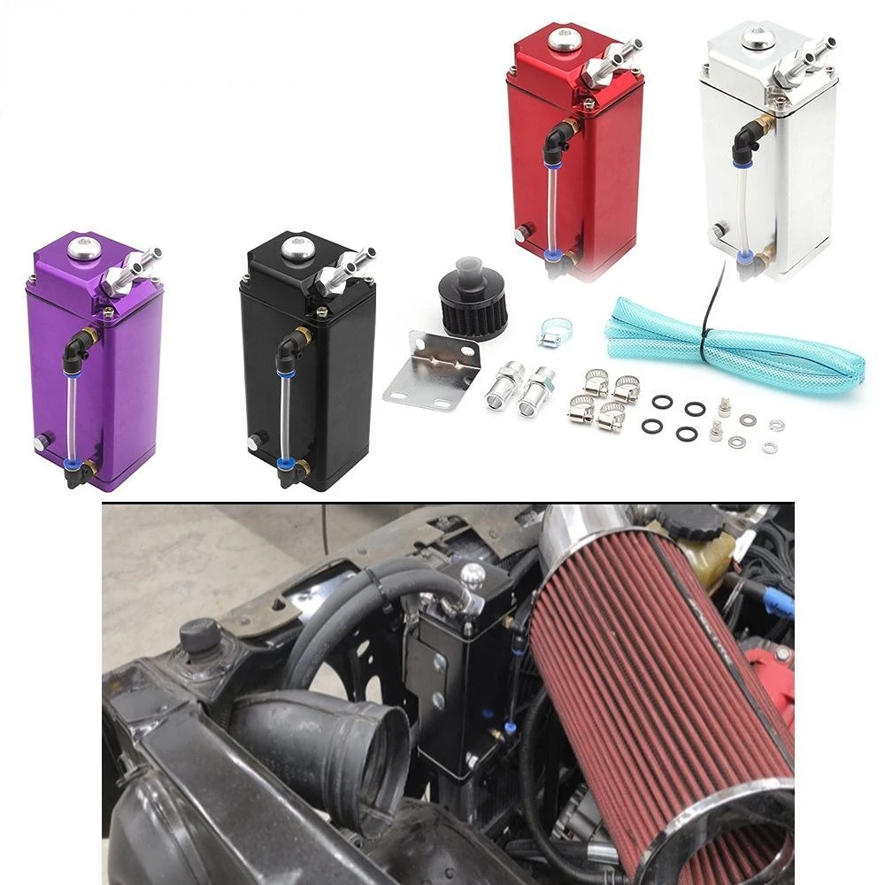 Universal Car Oil Catch Can Aluminum Square Reservoir Racing Engine Fuel Tanks with Breather Filter
Universal Car Oil Catch Can Aluminum Square Reservoir Racing Engine Fuel Tanks with Breather Filter