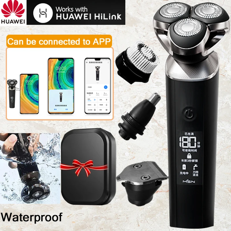 HUAWEI HiLink for Men Electric Shaver men electric Razor Machine for Men Beard Trimmer Washable Shaving hair clipper Waterproof
HUAWEI HiLink for Men Electric Shaver men electric Razor Machine for Men Beard Trimmer Washable Shaving hair clipper Waterproof