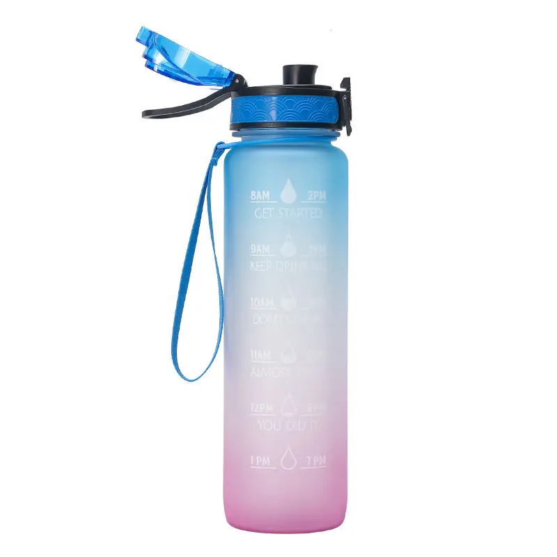 32oz 1Liter Motivational Water Bottle with Time Marker & Removable Strainer, Fast Flow, Flip Top Leakproof Durable BPA Free Non
32oz 1Liter Motivational Water Bottle with Time Marker & Removable Strainer, Fast Flow, Flip Top Leakproof Durable BPA Free Non