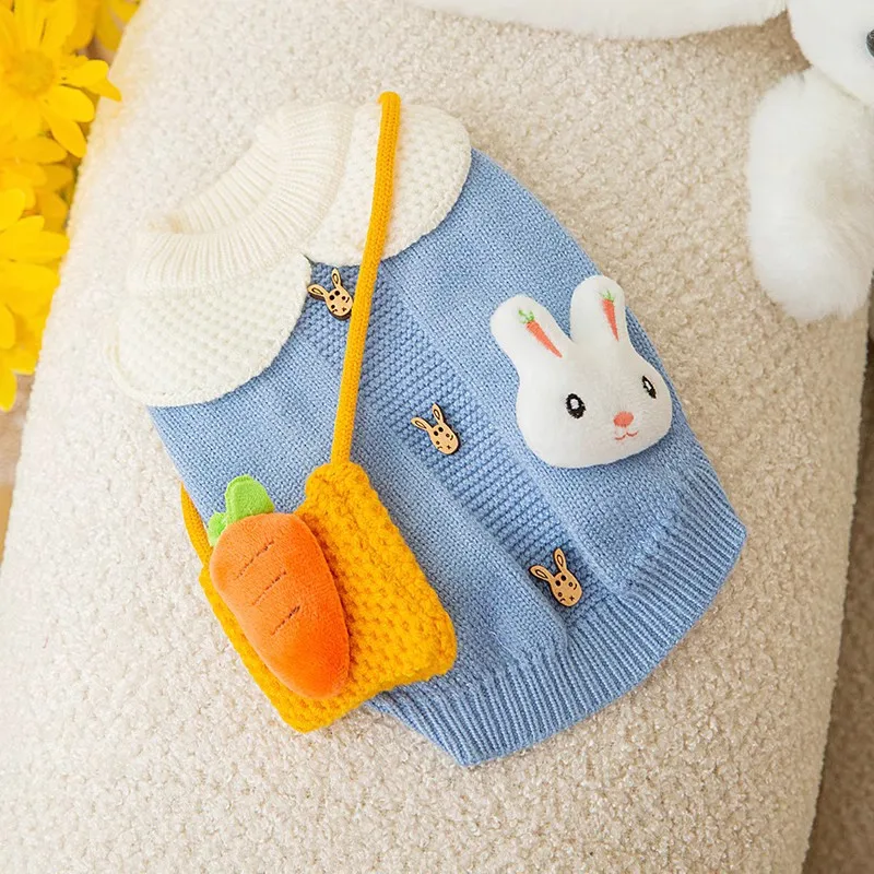Autumn and Winter Pet Clothes Cute Knitwear Cartoon Dolls Small and Medium-sized Dog Messenger Bag Sweater Chihuahua Yorkshire
Autumn and Winter Pet Clothes Cute Knitwear Cartoon Dolls Small and Medium-sized Dog Messenger Bag Sweater Chihuahua Yorkshire