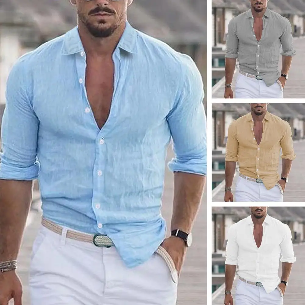 2023 Men Casual Cotton Linen ShirtsStanding Collar Male Solid Color Long Sleeves Loose Tops Spring Autumn Handsome Men's Shirts 
2023 Men Casual Cotton Linen ShirtsStanding Collar Male Solid Color Long Sleeves Loose Tops Spring Autumn Handsome Men's Shirts
