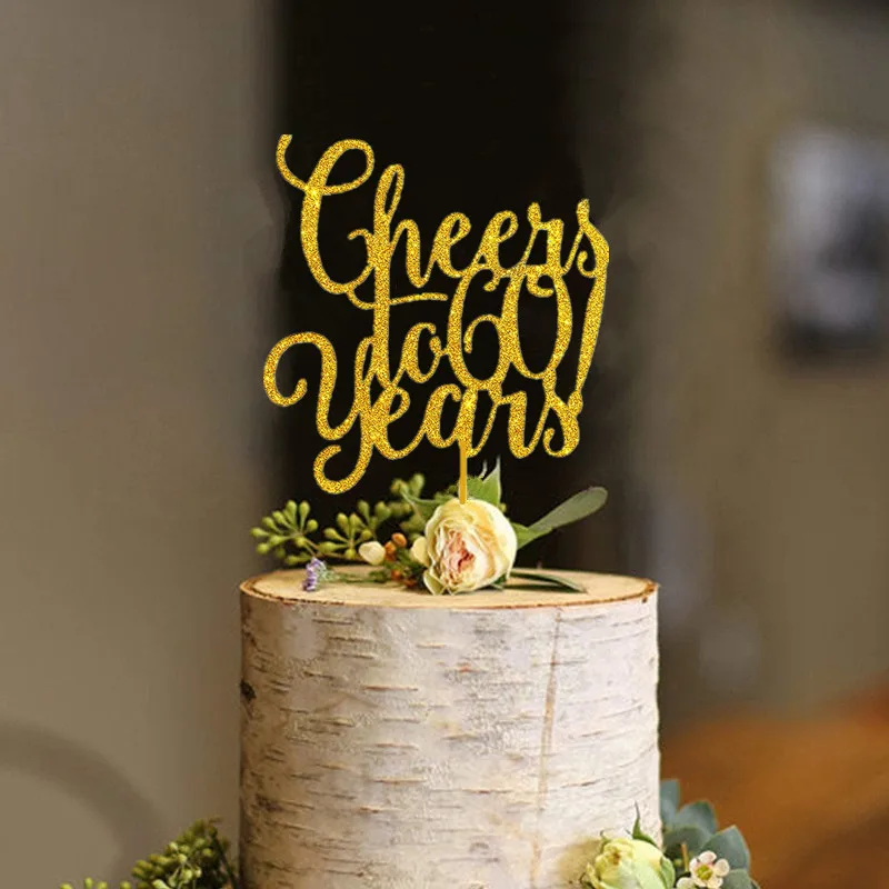 Gold Glitter Cheers to 60 Years Cake Topper - Happy 60th Birthday, 60&Fabulous,Wedding Anniversary, Retirement Party Decoration
Gold Glitter Cheers to 60 Years Cake Topper - Happy 60th Birthday, 60&Fabulous,Wedding Anniversary, Retirement Party Decoration