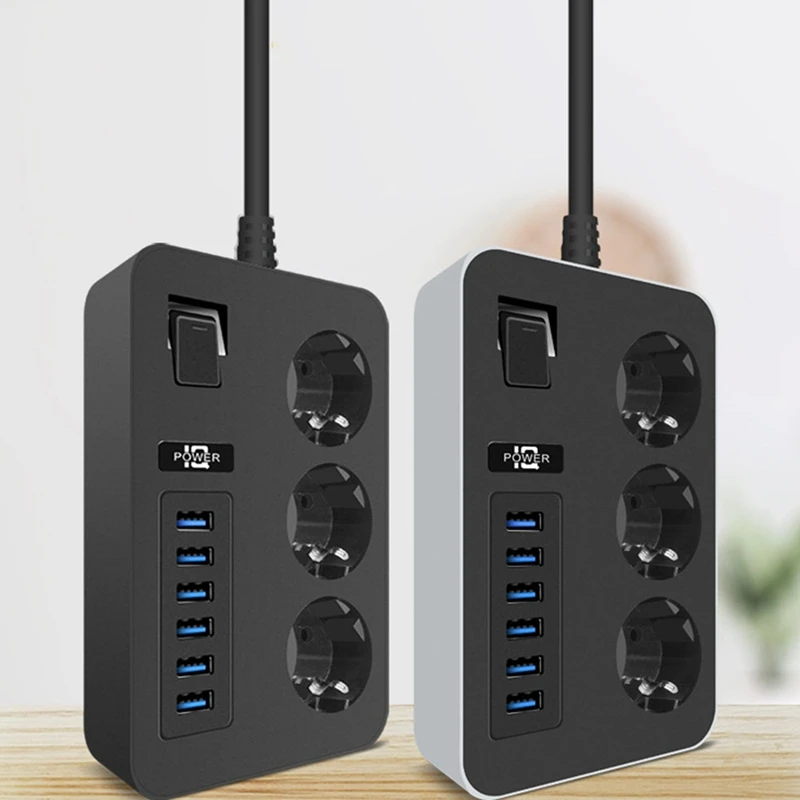 AC Outlet Power Strip Multiprise Smart Home Extension Cord Electrical Socket With USB Ports Fast Charing EU Plug
AC Outlet Power Strip Multiprise Smart Home Extension Cord Electrical Socket With USB Ports Fast Charing EU Plug
