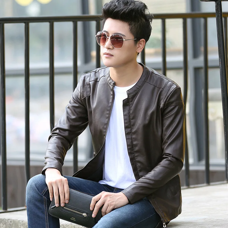 2022 Новая тонкая кожаная мужская повседневная мужская куртка на молнии Корейский тренд Короткая весенняя мужская куртка мотоциклетная курт...
2022 Новая тонкая кожаная мужская повседневная мужская куртка на молнии Корейский тренд Короткая весенняя мужская куртка мотоциклетная курт...