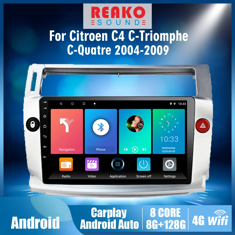 2 Din Andriod 4G Carplay Radio For Citroen C4 C-Triomphe C-Quatre 2004- 2009 9 Inch Car Multimedia Player GPS Head Unit
2 Din Andriod 4G Carplay Radio For Citroen C4 C-Triomphe C-Quatre 2004- 2009 9 Inch Car Multimedia Player GPS Head Unit