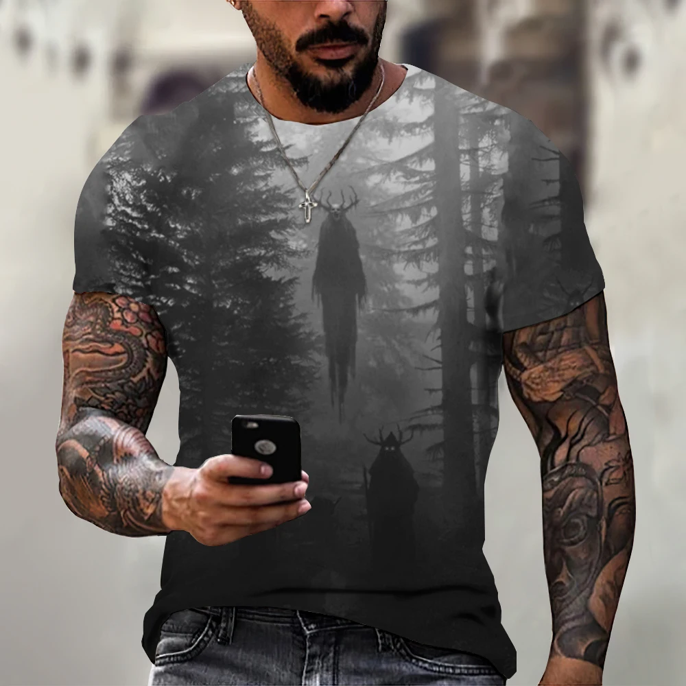New Men's T-Shirts Summer Clothing Horror 3d Printing TShirts Man's Short Sleeve Tops Streetwear Loose Plus Size Apparel 2023
New Men's T-Shirts Summer Clothing Horror 3d Printing TShirts Man's Short Sleeve Tops Streetwear Loose Plus Size Apparel 2023