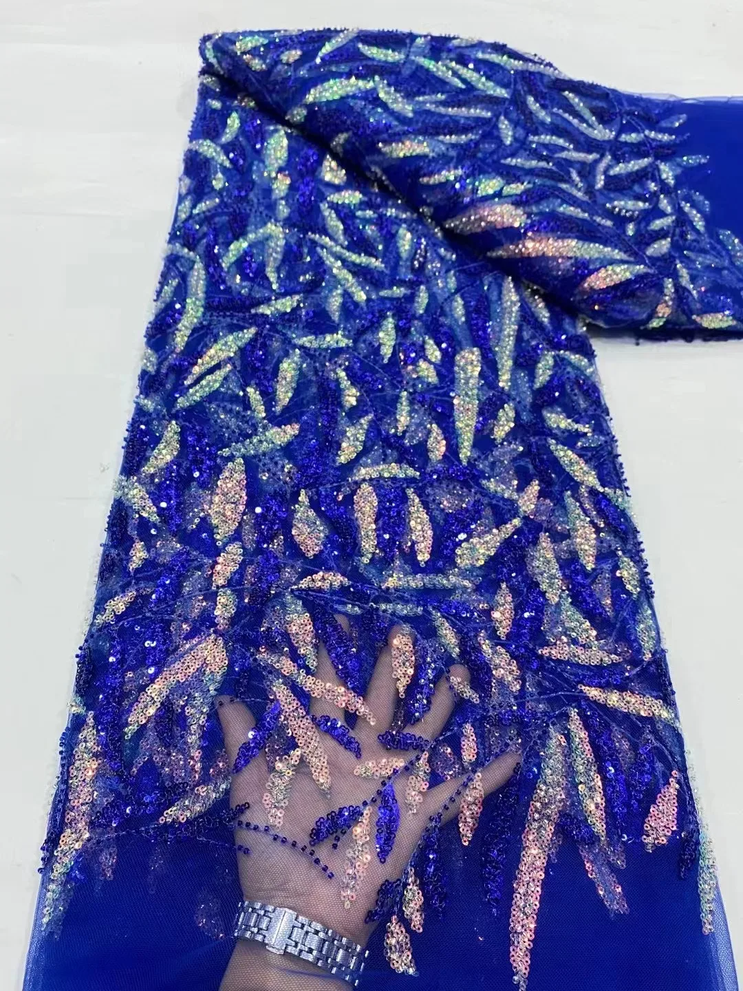 AfricanLace Beaded Lace Fabric Luxury Bridal French Net Tulle Embroidery Fabric for Wedding African Lace Material Fabric 5 Yards
AfricanLace Beaded Lace Fabric Luxury Bridal French Net Tulle Embroidery Fabric for Wedding African Lace Material Fabric 5 Yards