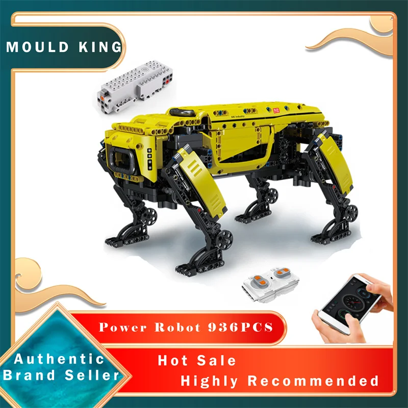 MOULD KING 936pcs Kids The RC Motorized Building Blocks Boston Dynamics Big Dog Model Technical Robot Toys For Children Gifts
MOULD KING 936pcs Kids The RC Motorized Building Blocks Boston Dynamics Big Dog Model Technical Robot Toys For Children Gifts
