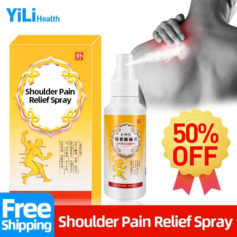 Shoulder Pain Relief Spray Treatment Back and Shoulders Soreness Rheumatism Arthritis Arm Ache Massage Counterpain Care Liquid
Shoulder Pain Relief Spray Treatment Back and Shoulders Soreness Rheumatism Arthritis Arm Ache Massage Counterpain Care Liquid