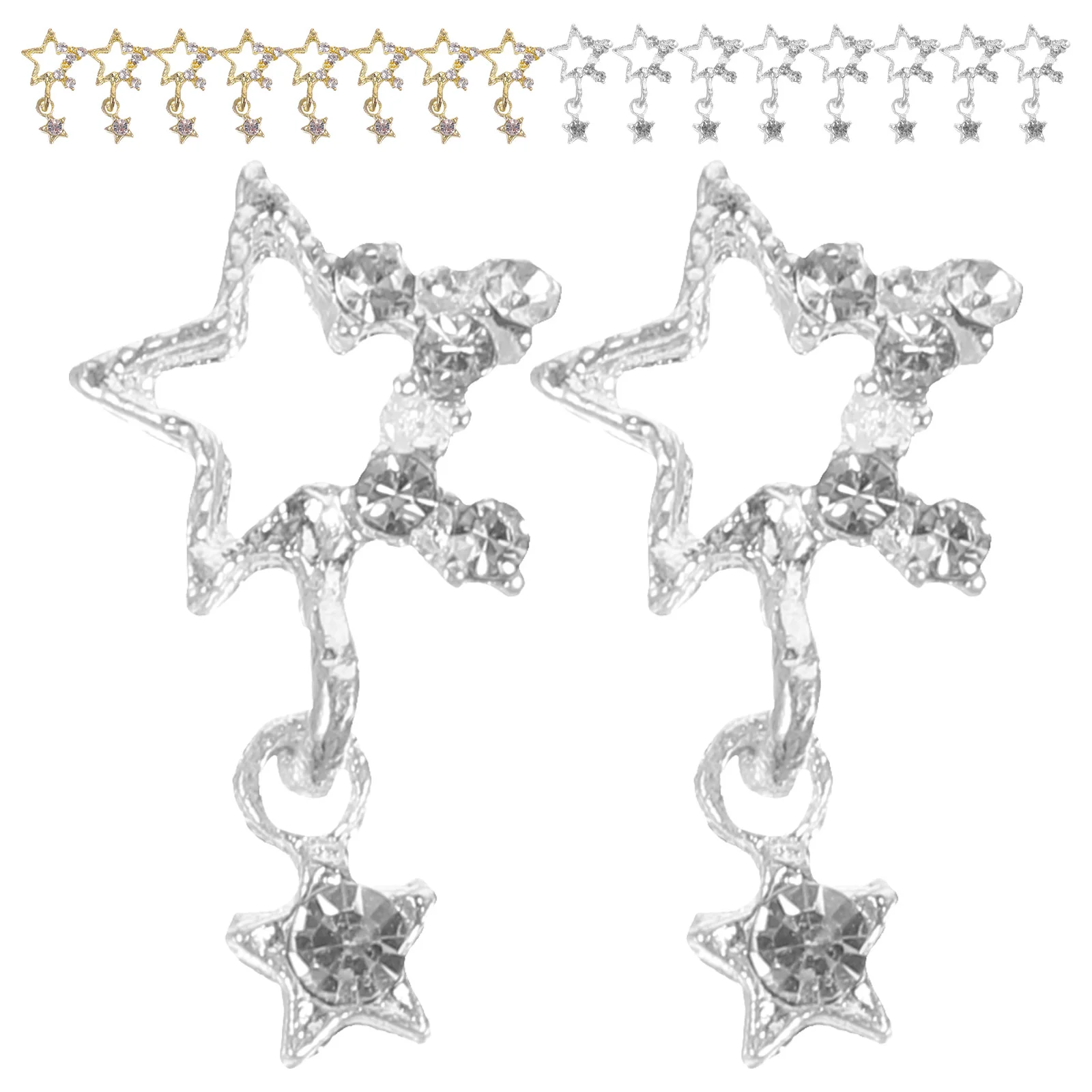 30 pcs Star Rhinestone Nail Charms 3D Decorative Nail Charm Manicure Nail Charms
30 pcs Star Rhinestone Nail Charms 3D Decorative Nail Charm Manicure Nail Charms