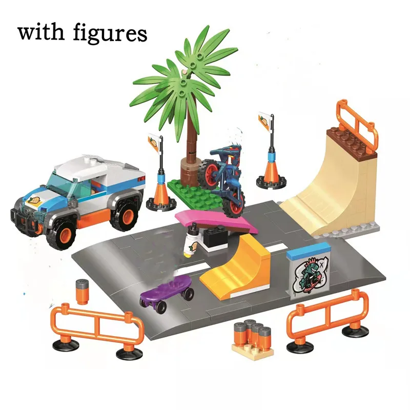 New 60053 217pcs Skate Park Model Building Block Bricks City Series Compatible 60290 Set Boys Toys for Children Christmas Gifts
New 60053 217pcs Skate Park Model Building Block Bricks City Series Compatible 60290 Set Boys Toys for Children Christmas Gifts